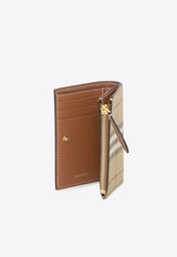 Burberry Small Check Bi-Fold Wallet Beige 8079204--A7026