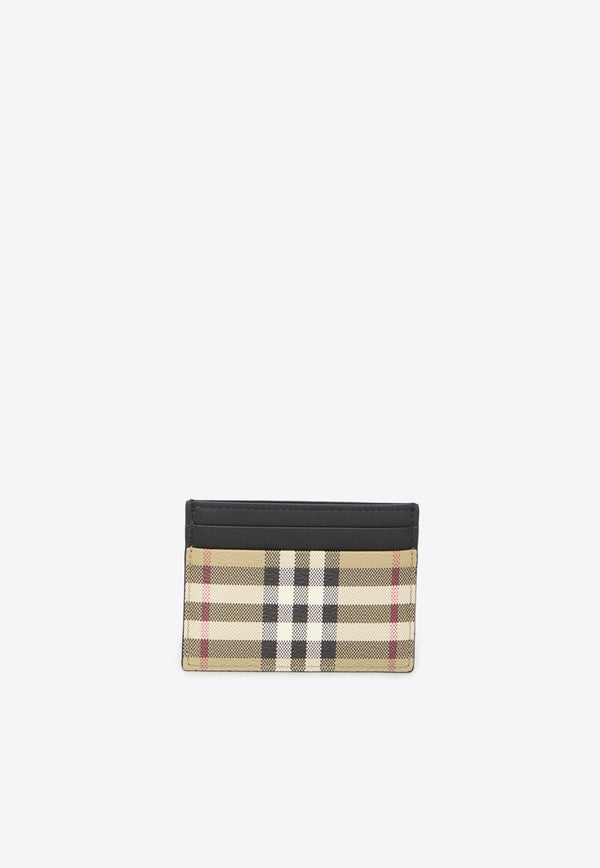 Burberry Check Print Cardholder Beige 8084175--A7026