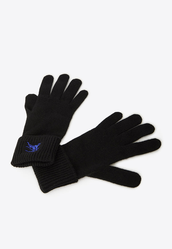 Burberry EKD Cashmere Brushed Gloves Black 8078830--A1189