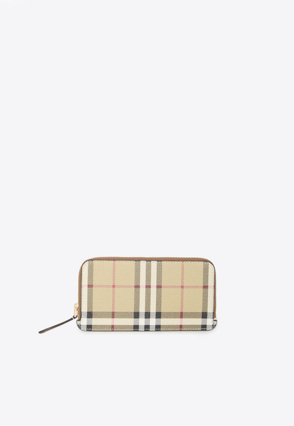 Burberry Check-Print Cardholder Beige 8073978--A7026