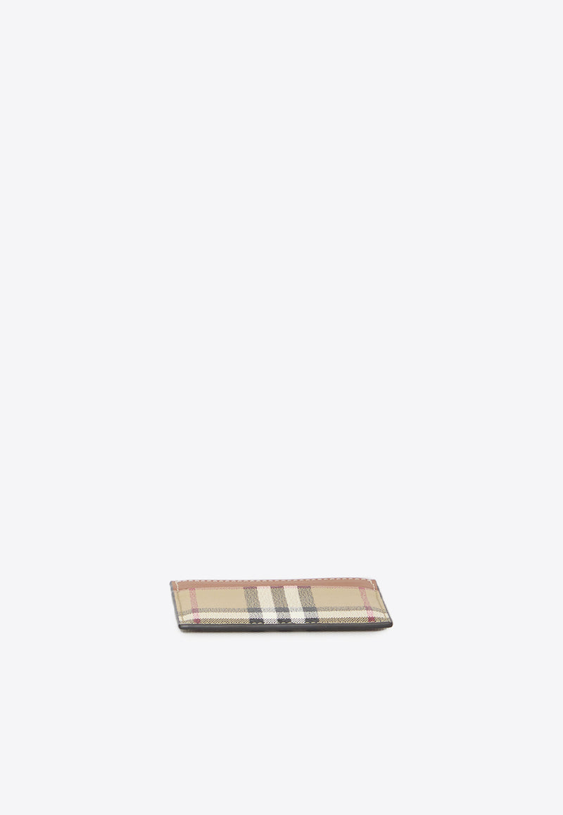Burberry Check Print Cardholder Beige 8070418--A7026