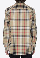 Burberry Signature Check Long-Sleeved Shirt Beige 8070577--A7028