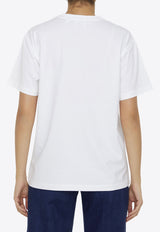 Burberry Crewneck T-shirt with Check Pocket White 8080322--A1464