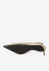 Dolce & Gabbana 60 Patent Leather Slingback Pumps CG0710-A1037-8H005