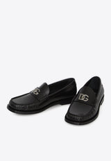 Dolce & Gabbana Logo-Plaque Leather Loafers A30248-AQ237-80999