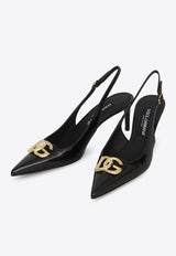 Dolce & Gabbana 60 Patent Leather Slingback Pumps CG0710-A1037-80999