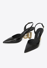 Dolce & Gabbana 75 Interlocking Logo Slingback Pumps CG0717-AP622-80999