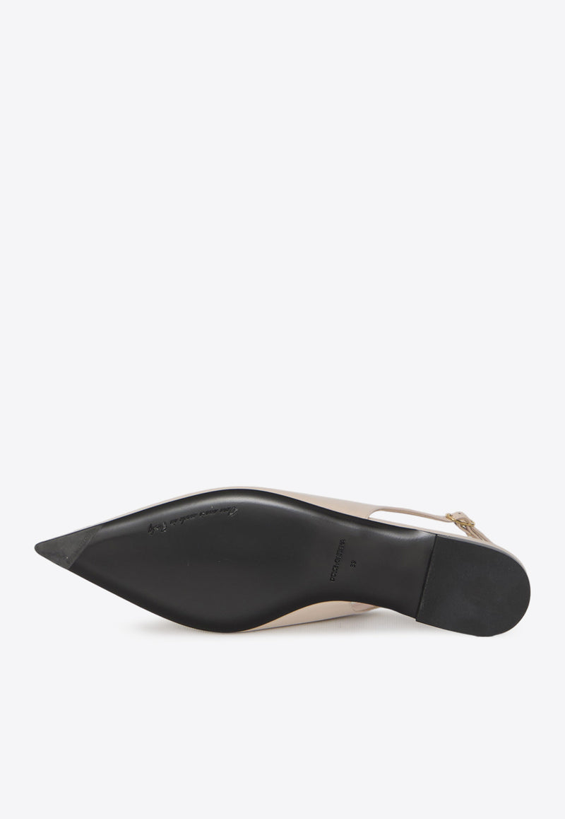 Dolce & Gabbana Patent Leather Pointed-Toe Flats CG0750-A1037-8L419