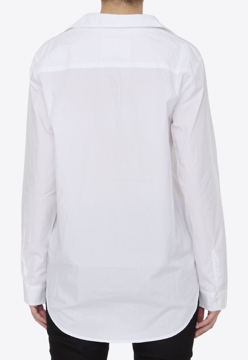 R13 Fold-Out Long-Sleeved Shirt White R13WR246--R339B