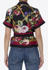 Dolce & Gabbana Roseto Floral Shirt in Silk F5G67H-HI1R5-HD4YA
