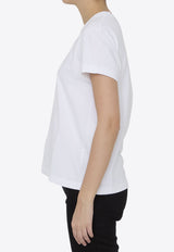 Stella McCartney Lovestruck Logo Print Crewneck T-Shirt White 6J0273-3SPY53-9000