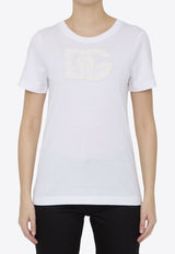 Dolce & Gabbana Lace Logo Short-Sleeved T-shirt F8M68Z-GDB90-W0800
