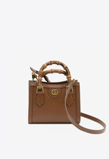 Gucci Mini Diana Leather Top Handle Bag Brown 702732-U3ZDT-2549