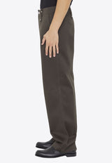 Burberry Straight-Leg Baggy Pants Green 8076645--B7326