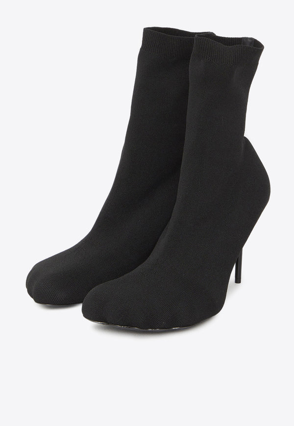 Balenciaga Anatomic 90 Stretch Knit Ankle Boots Black 770789-W6PA0-1000