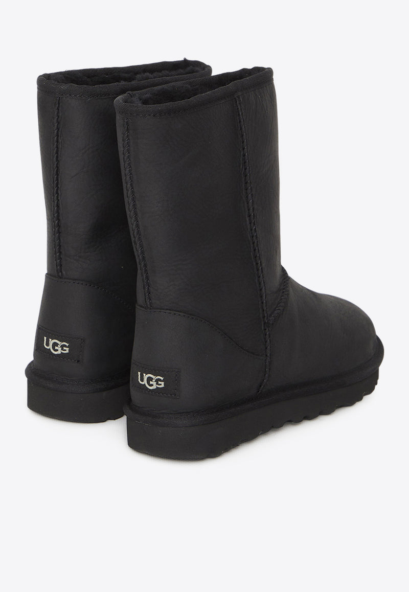 UGG Classic Short Leather Boots Black 1016559--BLK