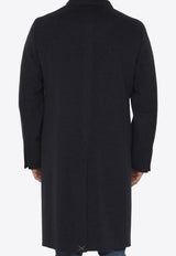 Tonello Single-Breasted Wool Blend Coat Gray 01C0760-7090U-900
