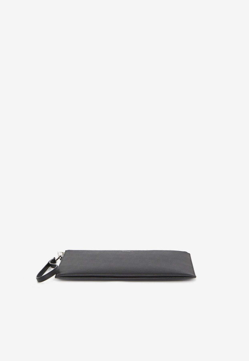 Saint Laurent Embossed Leather Pouch 683865-BTY0N-1000