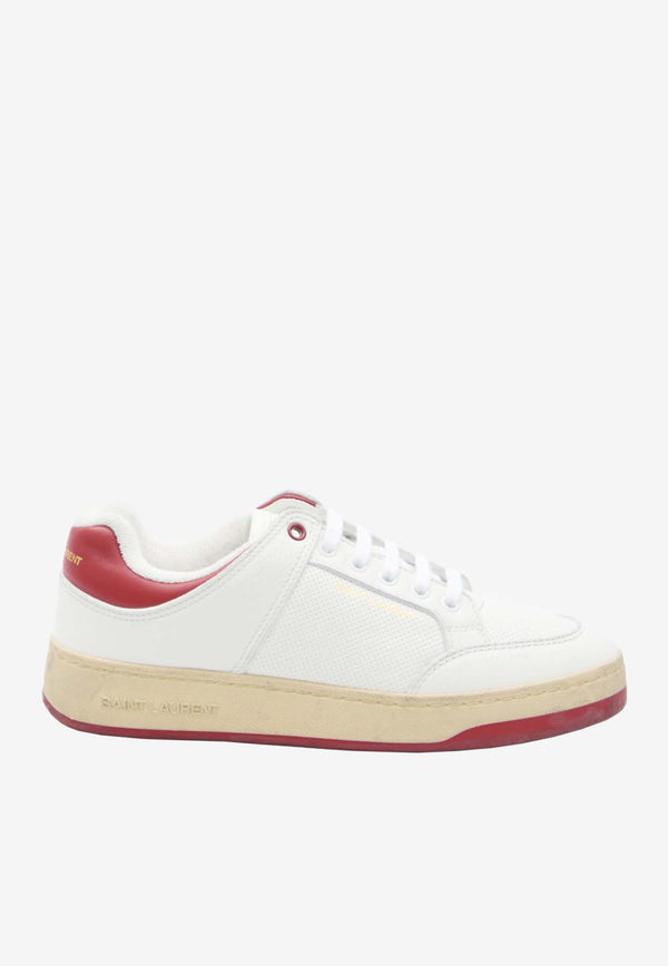 Saint Laurent SL/61 Leather Low-Top Sneakers White 713602-2W4AA-9226