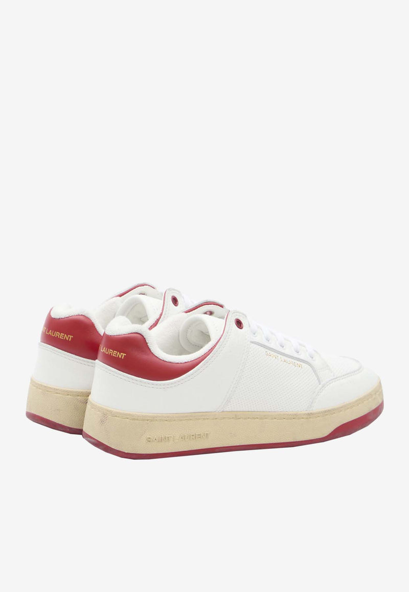 Saint Laurent SL/61 Leather Low-Top Sneakers White 713602-2W4AA-9226