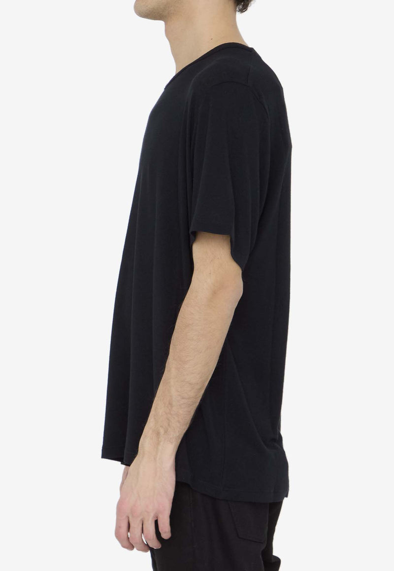 Saint Laurent Crewneck Short-Sleeved T-shirt 780165-Y37NW-1000