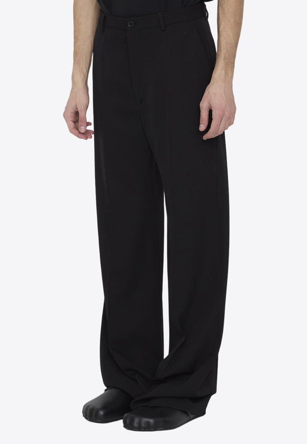 Balenciaga Straight-Leg Tailored Pants Black 773246-TNT39-1000