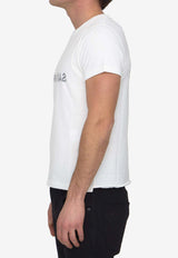 Saint Laurent Reverse Logo Crewneck T-shirt 663278-Y37AW-9744