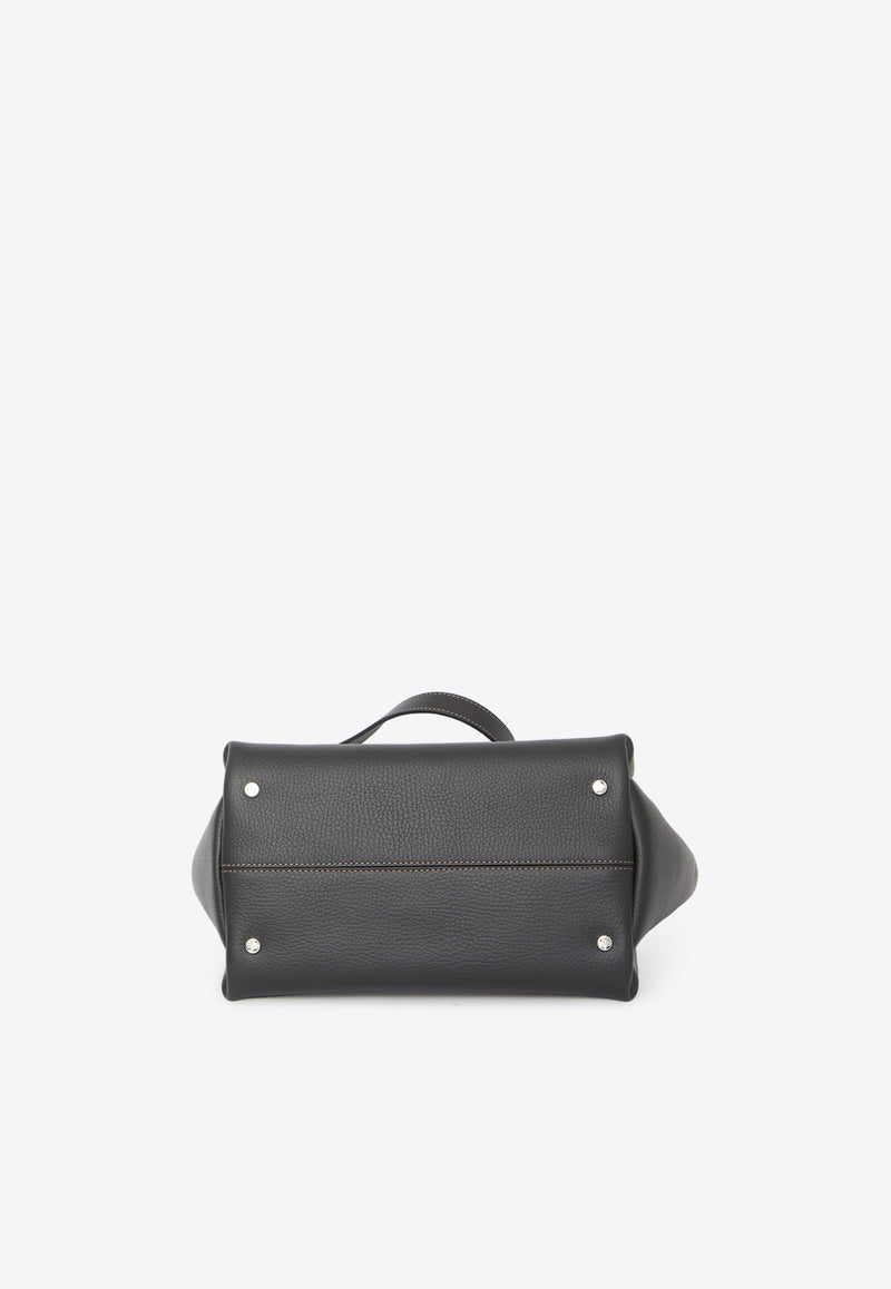 Tod's Mini Top Handle Leather Bag XBWAPAFL100-QRI-B999 Black
