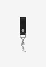 Saint Laurent Cassandre Leather Key-Ring  518323-0SX0E-1000