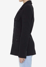 Saint Laurent Saharienne Wool Single-Breasted Jacket 777729-Y288V-1000