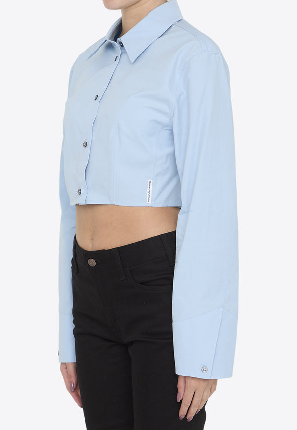 Alexander Wang Cropped Structured Long-Sleeved Shirt 1WC2241880--434
