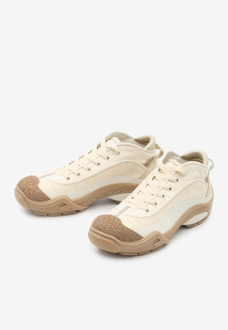 Fendi Lab Low-Top Sneakers Beige 7L1663-AQX9-F1NLP