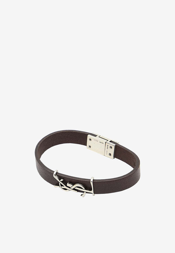 Saint Laurent Cassandre Tanned Leather Bracelet 783110-Y1019-2045