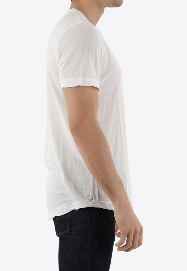 James Perse Basic Crewneck T-shirt White MKJ3360--WHT