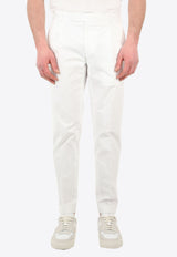 PT Torino Feather Charm Straight-Leg Pants White CORTZAZ40FWD-NU35-Y010