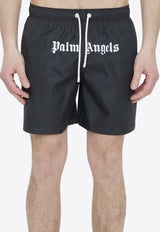 Palm Angels Logo Swimshorts  PMFD002S24FAB006--1001