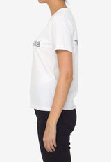 Saint Laurent Reverse Logo Crewneck T-Shirt 665234-Y37AW-9744