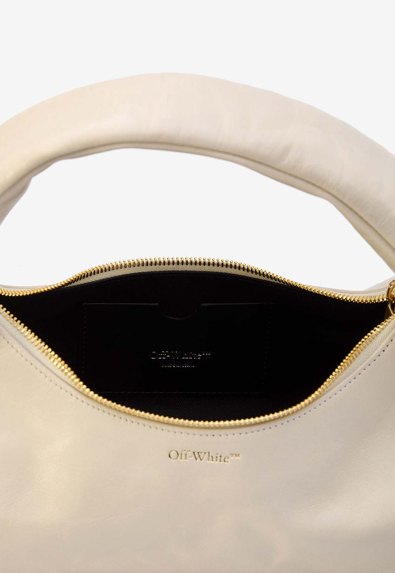 Off-White Arcade Nappa Leather Shoulder Bag White OWNN174S24LEA001--0400