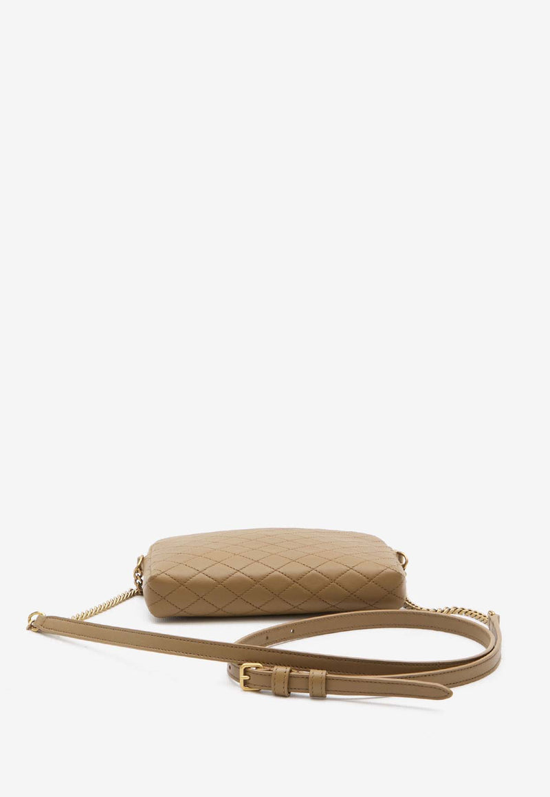 Saint Laurent Gaby Zipped Quilted Lambskin Pouch 733667-1EL07-2760