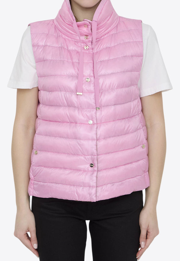 Herno Reversible Quilted and Padded Vest Pink PI001844D-12017-4021