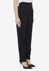 Dolce & Gabbana High-Rise Wool Blend Pants Black FTAM0T-FU28J-N0000