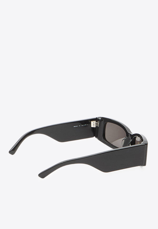Balenciaga Max Rectangular Sunglasses Black 725221-T0039-1000