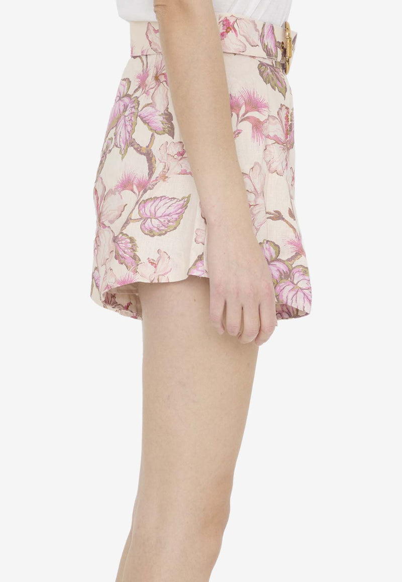 Zimmermann Floral-Print Mini Shorts 3826AMAT--CORHI