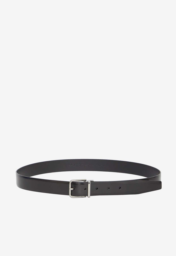 Dolce & Gabbana Square Buckle Leather Belt BC4703-AI935-80999