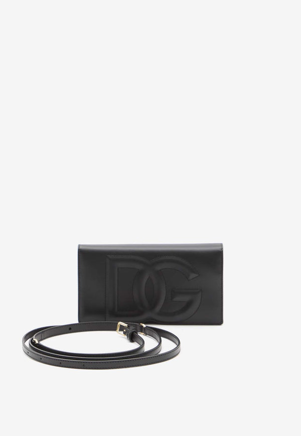 Dolce & Gabbana Logo-Embossed Leather Crossbody Bag BI3279-AG081-80999