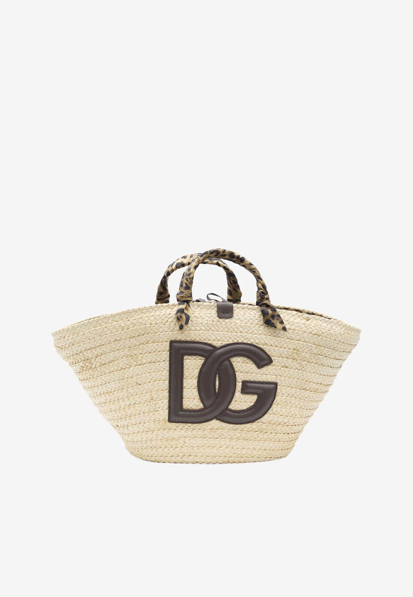 Dolce & Gabbana Medium Kendra Logo-Embroidered Tote Bag BB7241-AR355-HA93M