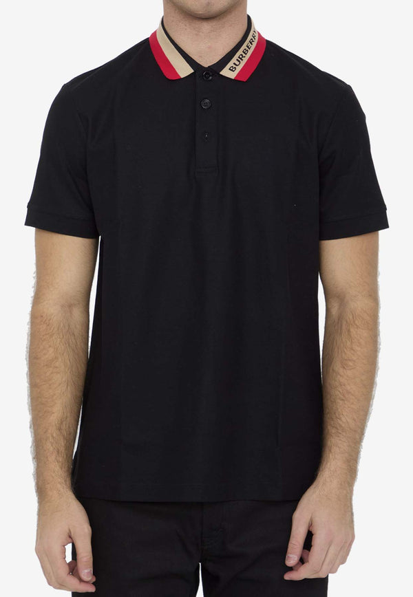 Burberry Logo-Detailed Polo T-shirt Black 8083154--A1189
