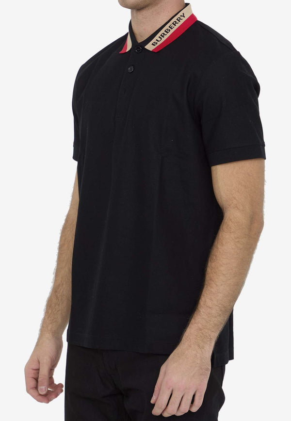 Burberry Logo-Detailed Polo T-shirt Black 8083154--A1189