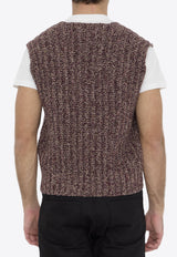 Maison Margiela Wool and Alpaca Knitted Sweater Vest S50FB0101-S18405-359F