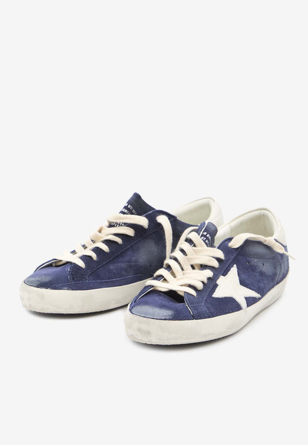 Golden Goose DB Super-Star Suede Low-Top Sneakers Blue GMF00101-F005529-50669